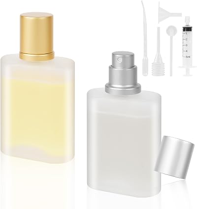 LOPHE 30 ml Perfume Atomiser Set Refillable Empty Glass Bottles 2 Pack