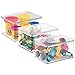 mDesign Kids/Baby Toy Storage Box, for Action Figures, Cars, Crayons, Puzzles - Pack of 3, 6.75