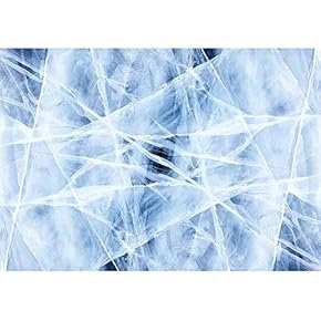 Texture of Ice of Baikal Lake in Siberia - Removable Wall Mural | Self-Adhesive Large Wallpaper - 66x96 inches