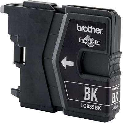 Brother LC985BK Black Ink Cartridge Single Pack Standard Yield Brother Genuine
