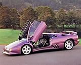 Lamborghini Diablo Open Door View Automobile Car Art Print Poster (16x20)