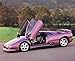 Lamborghini Diablo Open Door View Automobile Car Art Print Poster (16x20)