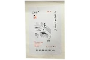 Meiyutang Xuan Paper(Shuan/Rice Paper) for Calligraphy Painting Practice 50Sheets Naturally Half Ripe 201