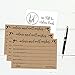 Hadley Designs 50 Wedding Advice Cards For Bride and Groom, Wedding Card Boxes For Reception, Guest Book Alternative, Rustic Bridal Shower Games For Guests For Guests Advice For The Bride Cards
