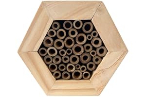 Lovebird Products Bug Hotel,Insect House for the Backyard, Bee House for the Garden, Natural Habitat for Beneficial Bees, Bugs, Butterflys