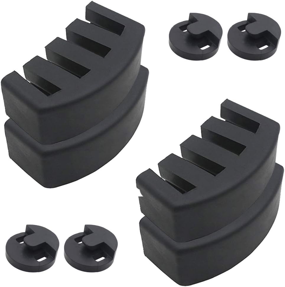 4Pcs Claw Rubber Silencer + 4Pcs Round Rubber Violin Practice Mute Cello Violin and Small Viola Accessories Musical Instrument Accessories,Black