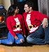 Ann Arbor T-shirt Co. Santa Claus Costume | Novelty Christmas Sweater, Holiday Crewneck Sweatshirt - (Crew,L) Red