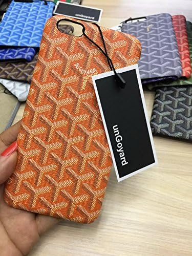 iPhoneX -US Fast Deliver Guarantee FBA- Luxury PU Leather GD Style Case Cover for Apple iPhone X Only (GD Orange, iPhoneX)