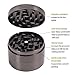 ETvalley 4 Pieces 2.5 Inch Tobacco Spice Herb Grinder, Black Grey