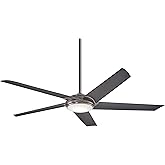 Minka-Aire F617L-GM Raptor 60 Inch LED Ceiling Fan with DC Motor and Integrated 16W LED Light in Gun Metal Finish