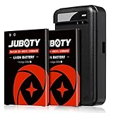 JUBOTY LG V20 Battery,2X 3200mAh Replacement LG BL-44E1F Battery with Battery Charger for LG V20 H910 H918 LS997 US996 VS995/LG V20 Battery Charger Kit(24 Month Warranty)