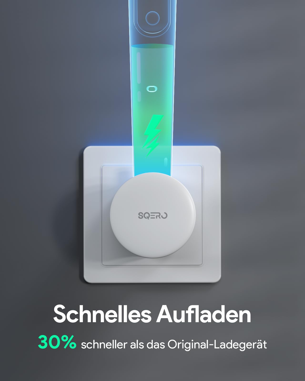 Elektrisches Zahnbürsten Ladestation Wandladegerät für Oral-B Pro/iO Serie/D mit 2 zahnbürstenhalter, Oral B Ladestation Ohne Kabel, Wasserdicht 6