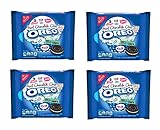 Oreo Baskin Robbins Mint Chocolate Chip Cookies - Pack of 4 Bags - Limited Edition Flavor - Mint and Chocolate Flavor Cremes with Chocolate Chips