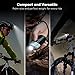 TaoTronics TT-HP007 LED Bike Lights Front & Back, 700 Lumens Bicycle Lights, Rechargeable Bike Light Set, Bike Headlight, IP65 Waterproof, Cree LED, Free Tail Light & Helmet Mount Include