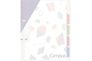 Kokuyo Campus Refillable Notebook, B5 Slim 2 Ring Binder Notebook with 5 Subject Dividers, 100 Sheets Capacity. Suitable for 26 Holes Loose Leaf Paper, Mineral Color Sheer Purple (Le-PP358-L4V)
