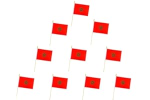 Morocco Flags, Morocco Mini Flag Small flag, for Party, Shops and Bars Decorations, And International Day Celebrations. (Moro