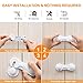 Child Proofing Safety Cabinet Locks, Adoric Cupboard Baby Safe Drawer Latchs, No tools and Drilling Required, 8 Pack, White