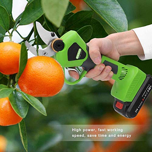 WOHAO Schere Astschere, elektrische Gartenschere, Profi-Gartenscheren Akku-Schere 30mm / 1.2 Zoll Häckselgutdurchmesser… – Bild 7