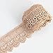 Yontree Floral Venise Lace Applique Bridal Wedding Applique Khaki 3 yards