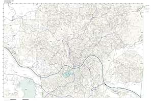 ZIP Code Wall Map of Cincinnati, OH ZIP Code Map Laminated: Amazon.ca