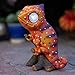 Chameleon Solar Statue Garden Decorations | Outdoor LED Decor Figure | Light Up Decorative Figurine Accents for Yard, Patio, Lawn, Balcony, or Deck | Great Housewarming Gift Idea (Orange, 1 Pack)