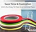 Premium 7 Color Value Pack of 1/4in x 60yd Adhesive Masking Tape. Use in Arts & Crafts Projects, Painting, Labeling. for Home and Classroom Decorating. Organize and Color Code Folders & Boxes.