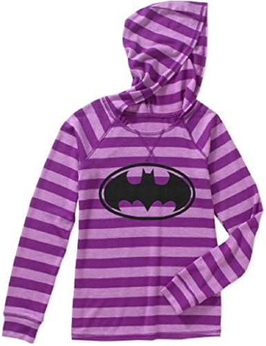 DC Super Hero Girls Rule Fashion Hoodies Featuring Wonder Woman, Batgirl &amp; Supergirl (XS 4/5, Purple)