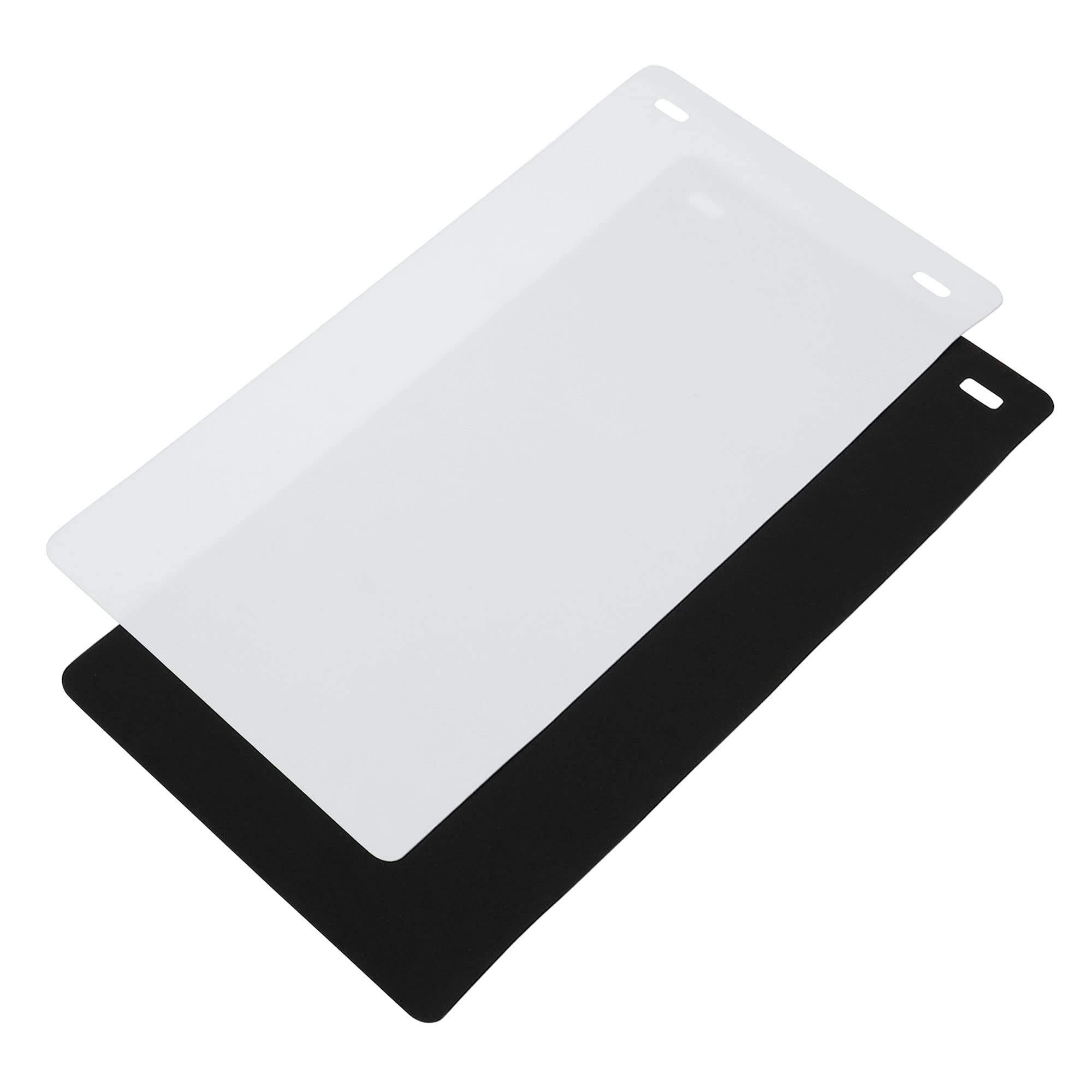 PATIKIL 33x16" EVA Backdrop, 2 Pack White/Black Soft Photo Background for Light Box Small Products Photography Studio