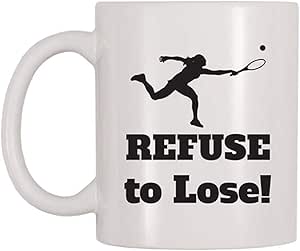 Ceramic Mug Se Niega A Perder La Taza Tenis Jugando Juegos Deportivos