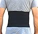 Alpha Medical Abdominal Binder Support Wrap/Surgical Binder/Hernia Support/Abdominal Hernia Reduction Device (Standard Length; Black; 10