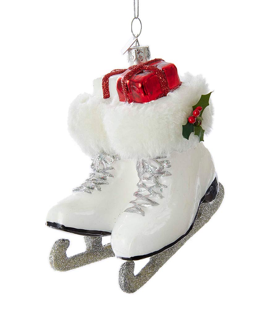 Kurt Adler Noble Gems Ice Skate Boots Ornament
