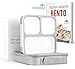 Modetro Slim Lunch Boxes for Adults - Leakproof Bento Box with Compartments - Insulated Lunch Bag - Great for Portion Control.