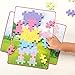 PLUS PLUS - BIG - BIG Picture Puzzles, Pastel Color Mix - Construction Building Stem Toy, Interlocking Large Puzzle Blocks for Toddlers and Preschool