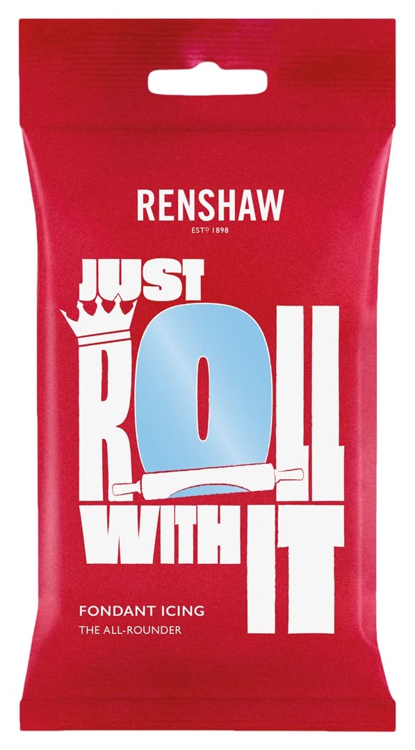 Renshaw Ready to Roll Icing Sugarpaste Fondant 250g (Baby Blue)