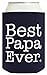 Can Drink Coolers for Best Papa Ever Grandpa Gift 2 Pack Can Coolies Drink Coolers Navy