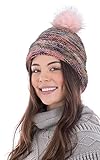Beanie for Women Pom Pom Beanie Hat Warm Knit Baggy Hat Headwear,Mix Yellow