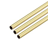 uxcell Brass Round Tube, 300mm Length 6.5mm OD