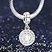 ANGEMIEL 925 Sterling Silver Charms with God All Things are Possible Fit European Snake Chain Bracelets