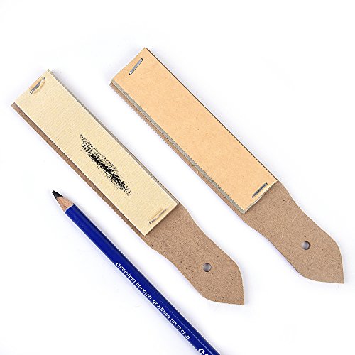 Sandpaper Sharpener - 2 Pieces Sketch Sandpaper Pencil Sharpener Lead Pointer Art Drawing Tool For Children, Students , Artists