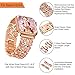 Fresheracc Compatible with Apple Watch Band 38mm 40mm Women iWatch Bands Series 4, Series 3, Series 2, Series 1, Hollow Out Stone Jewelry Replacement Wristband Straps (Rose Gold 38mm 40mm)