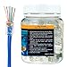 ITBEBE 50 Pieces RJ45 Cat6 Pass Through Connectors - Gold Plated Transparent Passthrough Ethernet Insert Crimp Connector UTP Network Plug for 24 AWG Cables