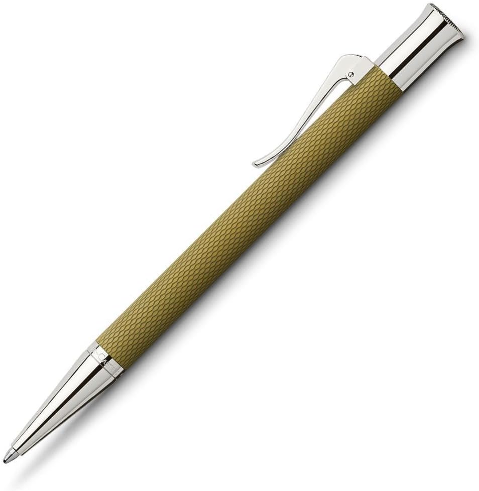 Graf von Faber-Castell Guilloche 145218 Twist Ballpoint Pen Olive Green