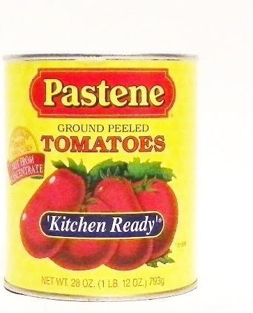 Pastene Kitchen Ready Ground Peeled Tomatoes - Net Wt. 28 oz. by Pastene