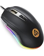 Mouse Gaming LUDOS FLAMMA Mouse da Gioco RGB 10.000 DPI 7 Pulsanti Programmabili Cavo USB Gaming Mouse Ergonomico con【Software Italiano】Switch Omron, 8 Impostazioni Regolabili di DPI (500-10.000)