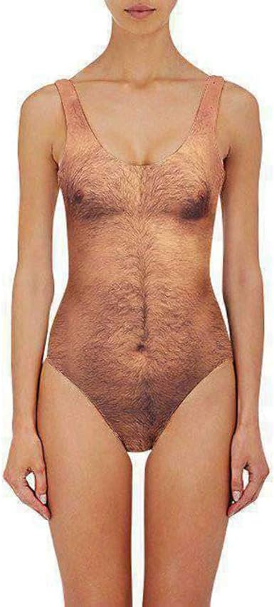 one piece bathing suit hairy chest
