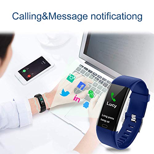 Damaiu Fitness Tracker, Activity Tracker Watch with Heart Rate Blood Pressure Blood Oxygen Sleep Monitor，IP68 Waterproof Smart Step Counter Calorie Counter Pedometer Watch for Women Men Kids - Thumbnail 6