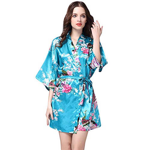 Littay â¤Sellingâ¤Women Printed Sleepwear Half Sleeve Nightwear Satin Top Pajama Blouse S-XXL