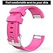 Bands for Fitbit Charge 2, Classic Fitness Replacement Accessories Wrist Band for 2016 Fitbit Charge 2 HR Hot pink