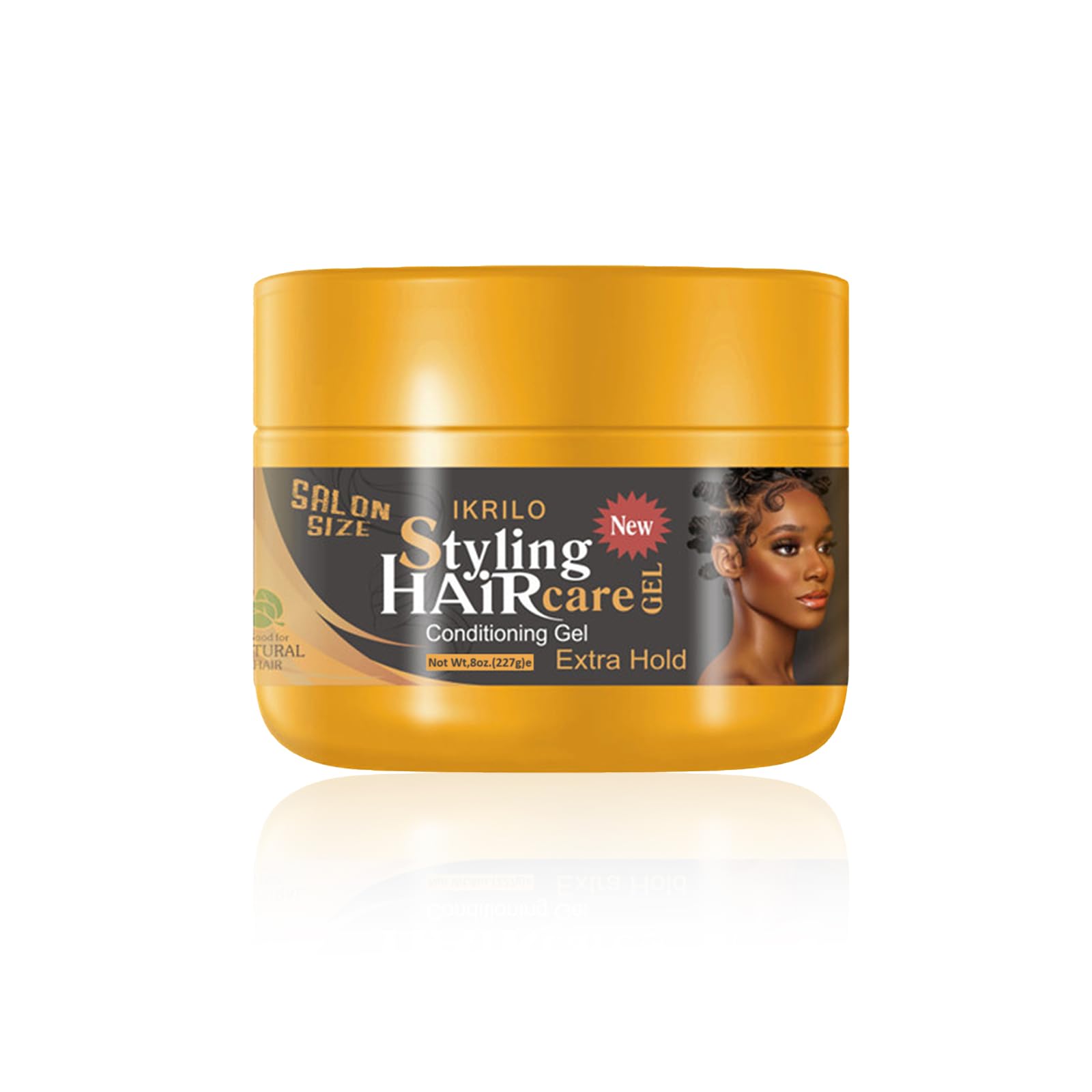 Joyeee Braiding Gel, 227ml Braid Edge Control Styling Curl Gel for Curly Hair, No White Residue Extreme Hold & Reduces Frizz for Braids, Locs, Twists, Cornrows, Wavy or Kinky Hair