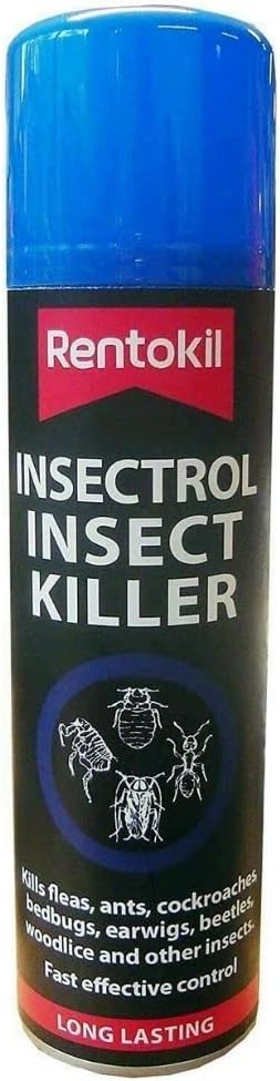 Rentokil Insectrol Insect Killer Spray Aerosol 250ml - Fast Knockdown &